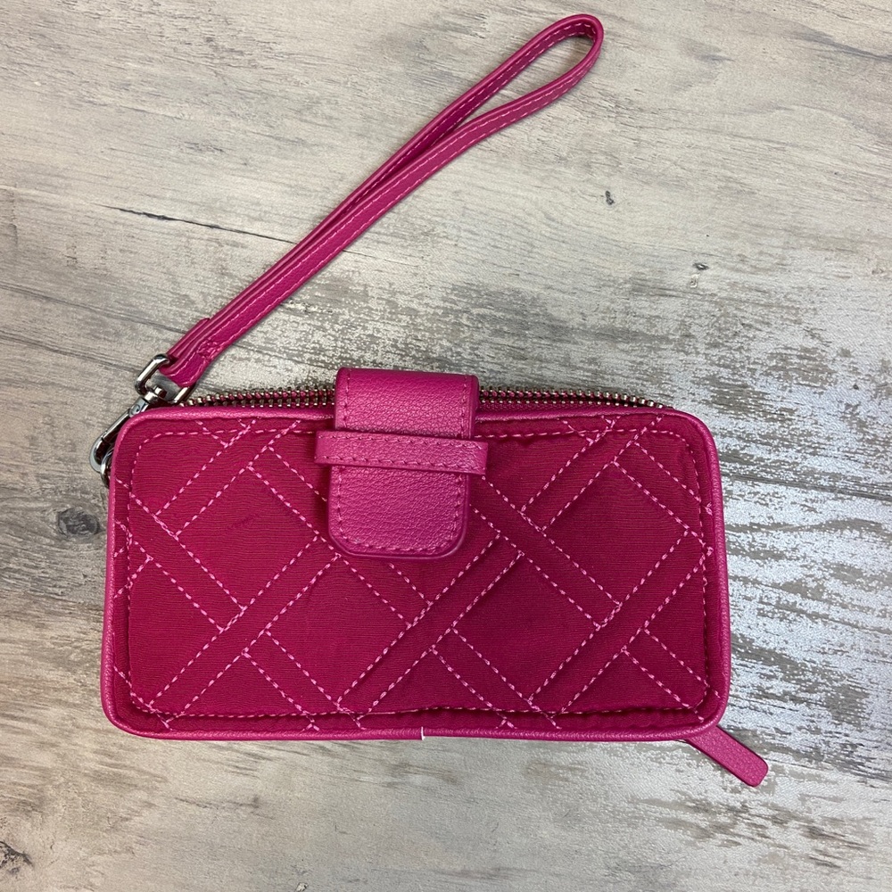 Vera Bradley Smartphone Wrist Wallet Clutch - magenta
